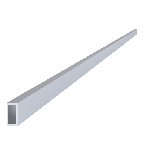 jekl 20x10x1.5mm, délka 6000 mm, materiál EN AW-6060 T66, přírodní hliník bez povrchové úpravy, cena za kus